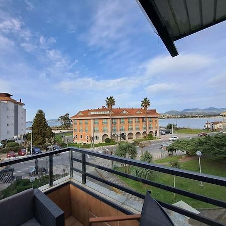Baiona, Primera Linea De Playa Ladeira, Terraza. Bagian luar foto